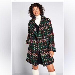 GORGEOUS Pepaloves Piccadilly Tweed Coat from Anthropologie RARE